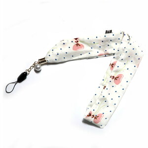 ストラップ スカーフ調 布地 ネックストラップ スマホ 携帯ストラップ 調 ロング チャーム アクセサリー おしゃれ アクセサリー 落下防止 レディース 女の子 首が痛くなりにくい