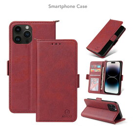 iPhone14ProMax iPhone14Pro iPhone14Plus TPU スタンド機能 PUレザー スマホカバー Dカン ストラップ穴 手帳型 ケース シンプル スマホケース カード収納付き サイドマグネットベルト