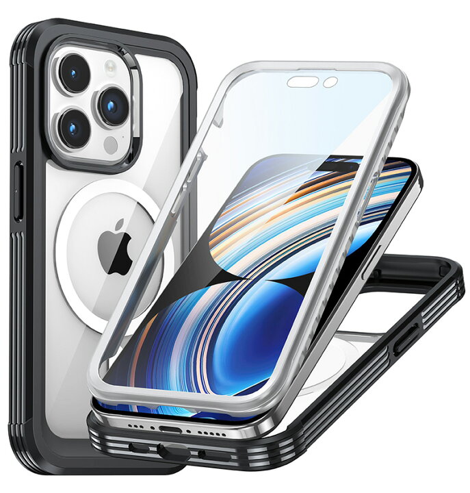 楽天市場】前後クリア iPhone15 Pro ケース 前後 透明 両面 強化