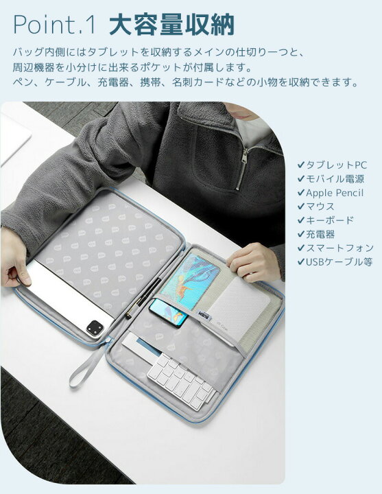 楽天市場】7.9～12.9インチのノート・タブレットに適用 撥水 衝撃吸収 