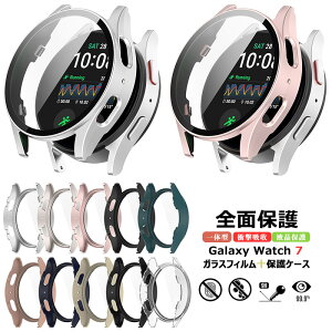 Samsung Galaxy Watch 7 40mm ケース フィルム+PCフレーム カバー Galaxy Watch7 44mm ケース ガラスフィルム クリア GalaxyWatch7 ギャラクシー ウォッチ 7 40 mm 44 mm 保護カバー ギャラクシーウォッチ7 ケース