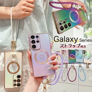 �_�̃X�g���b�v�`���[���t�� Galaxy�P�[�X MagSafe�Ή� �}�O�Z�[�t�Ή� �ϏՌ� �X�g���b�v ��� Galaxy S25 S24 S23 FE S26 S22 Ultra �g�уP�[�X GalaxyS25Ultra�P�[�X ���C�����X�[�d�Ή� �X�}�z�P�[�X �I�[