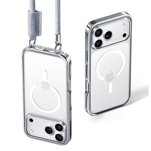 CASEKOO�y�X�g���b�v�\���EMagsafe�Ή��z iPhone 17 Pro Max �p �P�[�X �N���A �B���o�b�N�� �ő�25W�}���[�d�Ή� �ϏՌ� ���ϋv�� ���� ���ϖh�~ �X�}�z �X�g���b�v �n���h�X�g���b�v�t�� ���������h