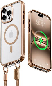 �y�������� 10%OFF�{�|�C���g5�{�z���� LINKOO �ƊE���X�g���b�v�\�� Magsafe�Ή� iPhone 17 17Pro 17 Pro Max �P�[�XiPhone 16 16Pro 16 Pro Max �P�[�X �N���A �B���o�b�N���ϏՌ� ���ϋv�� ���ϖh�~ �X�}�z�X�g