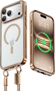 ���� LINKOO �ƊE���X�g���b�v�\�� Magsafe�Ή� iPhone 17 17Pro 17 Pro Max �P�[�XiPhone 16 16Pro 16 Pro Max �P�[�X �N���A �B���o�b�N���ϏՌ� ���ϋv�� ���ϖh�~ �X�}�z�X�g���b�v �n���h�X�g���b�v�t�� ipho