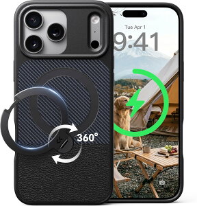�y�ő�1,000�~OFF�N�[�|���{�|�C���g10�{�z����CASEKOO �@�\����Z�� iPhone 17 17Pro 17Pro max�p �P�[�X 360°��]�X�^���h���� MagSafe�Ή� 360°�S���ʕČRMIL�K�i �ϏՌ� �c�����Ή� ���ϋv �w��h�~ ����