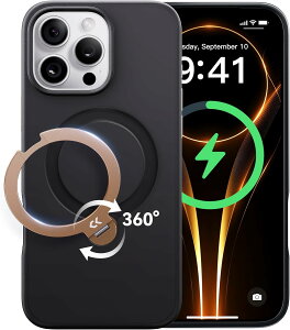 �y�V���i�����L�O 3000�~OFF�J�Ò��zCASEKOO iPhone 16 Pro iPhone 17 Pro iPhone 17 ProMax�p �P�[�X 360�x��]�X�^���h ���c���� �ϏՌ� MagSafe�Ή� ����~�� �}�b�g�d�グ ���ϖh�~ ���C�����X�[�d�Ή� �X�g