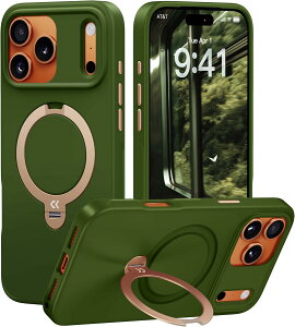 �y�V���i�����L�O 3000�~OFF�J�Ò��zCASEKOO iPhone 16 Pro iPhone 17 Pro iPhone 17 ProMax�p �P�[�X 360�x��]�X�^���h ���c���� �ϏՌ� MagSafe�Ή� ����~�� �}�b�g�d�グ ���ϖh�~ ���C�����X�[�d�Ή� �X�g