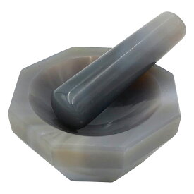 メノー乳鉢(浅型)　φ40×φ50×11mm　乳棒付き