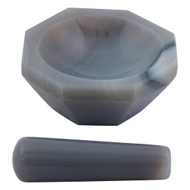 メノー乳鉢(浅型)　φ50×φ60×12mm　乳棒付き