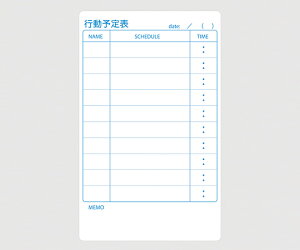 �X�P�W���[���{�[�h �s���\��\