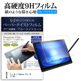 フィオン Kamvas Pro 16 (2.5K) [15.8インチ(2560x1440)] ペーパーテイスト 上質ペーパー。 ライクテイスト 保護 フィルム 硬度 9H ブルーライトカット 反射防止 メール便送料無料 jgs bgt 互換品