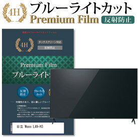 日立 Wooo L49-H3 機種で使える ブルーライトカット 指紋防止 液晶保護フィルム メール便送料無料
