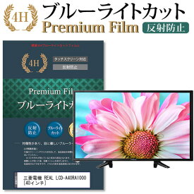 三菱電機 REAL LCD-A40RA1000 [40インチ] 機種で使える ブルーライトカット 液晶TV 保護フィルム メール便送料無料