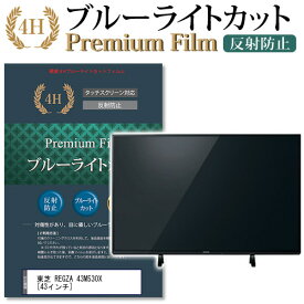 東芝 REGZA 43M530X [43インチ] 機種で使える ブルーライトカット 液晶TV 保護フィルム メール便送料無料