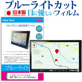 ＼0と5のつく日はP10倍／ トヨタ カーナビ ベーシックナビ NSCT-W61 [7インチ] ブルーライトカット 日本製 反射防止 液晶保護フィルム 指紋防止 気泡レス加工 液晶フィルム メール便送料無料