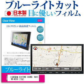 三菱電機 DIATONE SOUND. NAVI NR-MZ90 [7型] 機種で使える ブルーライトカット 日本製 反射防止 液晶保護フィルム 指紋防止 気泡レス加工 液晶フィルム メール便送料無料