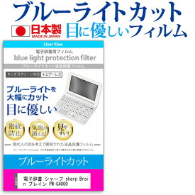 電子辞書 シャープ sharp Brain ブレイン PW-G4000 機種用 ブルーライトカット 日本製 反射防止 液晶保護フィルム 指紋防止 気泡レス加工 液晶フィルム メール便送料無料