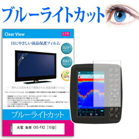 光電 魚探 CVS-FX2 [15型] 機種で使える ブルーライトカット 日本製 反射防止 液晶保護フィルム 指紋防止 気泡レス加工 液晶フィルム メール便送料無料