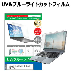 ＼20日はP最大13倍!!／ Lenovo ThinkBook 16 Gen 6 2024年版 [16インチ] 保護 フィルム カバー シート ブルーライトカット 反射防止 指紋防止 液晶保護フィルム メール便送料無料 jgs bgt