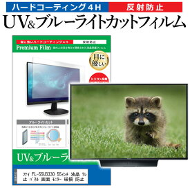 ＼25日はポイント10倍!!／ フナイ FL-55U3330 55インチ 液晶 テレビ 保護フィルム ブルーライトカット 55型 反射防止 パネル 画面 モニター 破損 防止