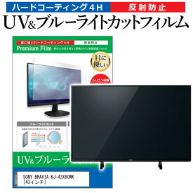 SONY BRAVIA KJ-43X80WK [43インチ] 保護 フィルム カバー シート ブルーライトカット 反射防止 指紋防止 テレビ用 液晶保護フィルム メール便送料無料 jgs bgt 互換品