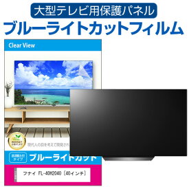 フナイ FL-40H2040 [40インチ] 液晶テレビ保護パネル 40型 ブルーライトカット テレビ保護パネル 40インチ 保護 フィルム 画面 モニター 破損 防止 有機ELテレビ UV 保護 テレビガード 薄型 カバー