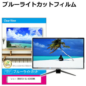 SONY BRAVIA KJ-43X80WK [43インチ] 液晶テレビ保護パネル 43型 ブルーライトカット テレビ保護パネル 43インチ 保護 フィルム 画面 モニター 破損 防止 有機ELテレビ UV 保護 テレビガード 薄型 カバー jgs bgt 互換品 有償交換保証付き