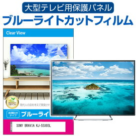 SONY BRAVIA KJ-55X85L [55インチ] 液晶テレビ保護パネル 55型 ブルーライトカット テレビ保護パネル 55インチ 保護 フィルム 画面 モニター 破損 防止 有機ELテレビ UV 保護 テレビガード 薄型 カバー メール便送料無料 jgs bgt 互換品