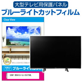 SONY BRAVIA KJ-55X75WL [55インチ] 液晶テレビ保護パネル 55型 ブルーライトカット テレビ保護パネル 55インチ 保護 フィルム 画面 モニター 破損 防止 有機ELテレビ UV 保護 テレビガード 薄型 カバー メール便送料無料