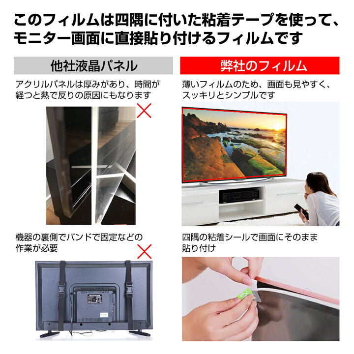 楽天市場 液晶テレビ保護パネル 55インチ ブルーライトカット 有機elテレビ 55型 保護パネル 液晶テレビ 保護 フィルム 画面 モニター 破損 防止 テレビ 保護 テレビガード 薄型 カバー Uv メール便 送料無料 液晶保護フィルムとカバーケース卸