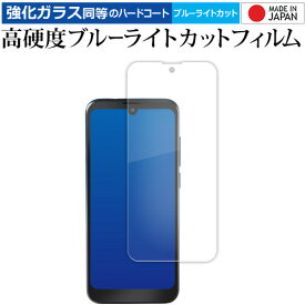 Orbic Fun+ 4G ( 6.1インチ ) 液晶保護 フィルム 強化ガラス と 同等の 高硬度9H ブルーライトカット クリア光沢 メール便送料無料 jgs bgt 互換品