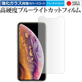 apple iPhone XS 専用 強化 ガラスフィルム と 同等の 高硬度9H ブルーライトカット クリア光沢 液晶保護フィルム メール便送料無料