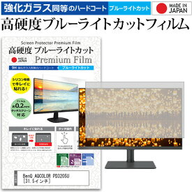 ＼25日はポイント最大13倍／ BenQ AQCOLOR PD3205U [31.5インチ] 保護 フィルム カバー シート 強化ガラス同等の硬度9H ブルーライトカット クリア 光沢 液晶保護 フィルム メール便送料無料