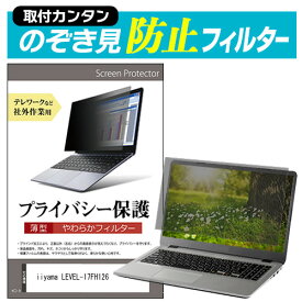 ＼スーパーSALE 開催中／ iiyama LEVEL-17FH126 [17.3インチ] 覗き見防止 のぞき見防止 プライバシー フィルター 左右からの覗き見を防止 ブルーライトカット メール便送料無料