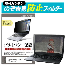 ＼スーパーSALE 開催中／ iiyama SENSE-17FH053 [17.3インチ] のぞき見防止 プライバシーフィルター 薄型 覗き見防止 液晶保護 反射防止 キズ防止 やわらか メール便送料無料