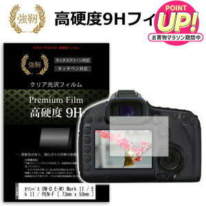 �I�����p�X OM-D E-M1 Mark II / E-M10 Mark II / PEN-F / PEN E-PL8 / E-P5 / PEN Lite E-PL7 / OM-D E-M5 Mark II / E-M1 / E-M10 (73mmx50mm) ���� �K���X�t�B���� �� ������ ���d�x9H �t�B���� �t���ی�t�B���� �f�W�J�� ��჌