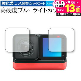 ＼20日はP最大13倍!!／ insta360 ONE R Twin Edition (4K広角モジュールレンズ + コアディスプレイ フィルムセット) 専用 強化ガラス と 同等の 高硬度9H ブルーライトカット クリア光沢 液晶保護フィルム メール便送料無料 jgs bgt