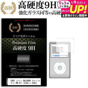 SONY �\�j�[ WALKMAN �E�H�[�N�}�� NW-A17 [63mm x 38mm] ���� �K���X�t�B���� �� ������ ���d�x9H �t�B���� �t���ی�t�B���� ���[���֑������� jgs bgt �݊��i