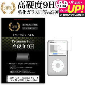 SONY �\�j�[ WALKMAN �E�H�[�N�}�� NW-A25HN [63mm x 38mm] ���� �K���X�t�B���� �� ������ ���d�x9H �t�B���� �t���ی�t�B���� ���[���֑������� jgs bgt �݊��i