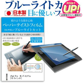 iPad Pro Wi-Fiモデル[10.5インチ] 機種で使える ペーパーテイスト 上質ペーパー。 ライクテイスト 指紋防止 ブルーライトカット ノングレア 液晶保護フィルム ペンタブレット用フィルム メール便送料無料 互換品