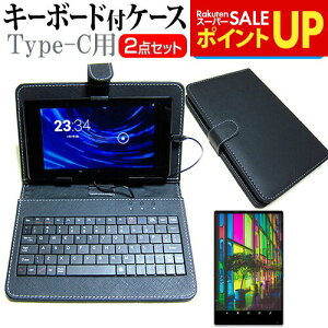 NEC LAVIE Tab T8 T0855/GAS [8�C���`] �u���[���C�g�J�b�g �t���ی�t�B���� �L�[�{�[�h�@�\�t�P�[�X Type-C��p ���[���֑������� jgs bgt �݊��i