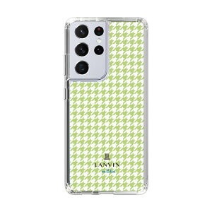 yfUCz X}zP[X IWi  fUC m Houndstooth Pattern Green with LANVIN en Bleu logo- o 璹iq O[ n| P[X X}zJo[ iPhone X 11 12 13 14 15 16 Pro Plus Ma