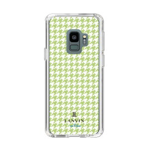 yfUCz X}zP[X IWi  fUC m Houndstooth Pattern Green with LANVIN en Bleu logo- o 璹iq O[ n| P[X X}zJo[ iPhone X 11 12 13 14 15 16 Pro Plus Ma