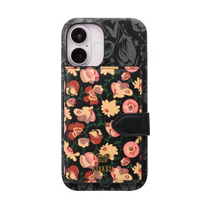 ANNA SUI �A�i�X�C Wrap Case with MagSafe Card Wallet Pattern for iPhone 16 16 Pro �X�}�z�P�[�X �u�����h �J�o�[ iPhone �A�C�t�H�� �J�[�h�E�I���b�g �}�O�Z�[�t ��l ���� ���f�B�[�X �I�V����