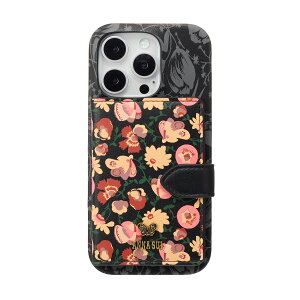 ANNA SUI �A�i�X�C Wrap Case with MagSafe Card Wallet Pattern for iPhone 16 16 Pro �X�}�z�P�[�X �u�����h �J�o�[ iPhone �A�C�t�H�� �J�[�h�E�I���b�g �}�O�Z�[�t ��l ���� ���f�B�[�X �I�V����