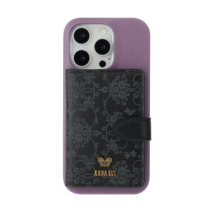 ANNA SUI �A�i�X�C Wrap Case with MagSafe Card Wallet Pattern for iPhone 16 16 Pro �X�}�z�P�[�X �u�����h �J�o�[ iPhone �A�C�t�H�� �J�[�h�E�I���b�g �}�O�Z�[�t ��l ���� ���f�B�[�X �I�V����