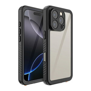 �y���K�㗝�X�z ARMOR-X iPhone16 16Pro �P�[�X �h�� Waterproof Protective Case iPhone�P�[�X �X�}�z �X�}�[�g�t�H�� �N���A ���� �J�o�[ �ی� �ϏՌ��� �X�g���b�v IP68 �z���_�[ �W�� �X�|�[�c