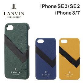 【正規代理店】 ランバン コレクション iPhoneSE3 SE2 8 7 第3世代 第2世代 ケース LANVIN COLLECTION Slim Wrap Case Saffiano Wrap メンズ 男性 スマホケース カバー ブランド アイフォン カード ポケット