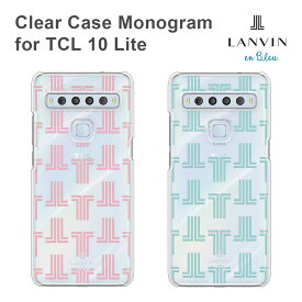 LANVIN en Bleu - Clear Case Monogram for TCL 10 Lite
